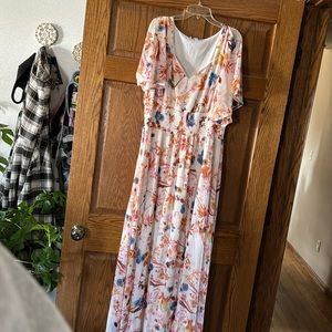 Long floral dress